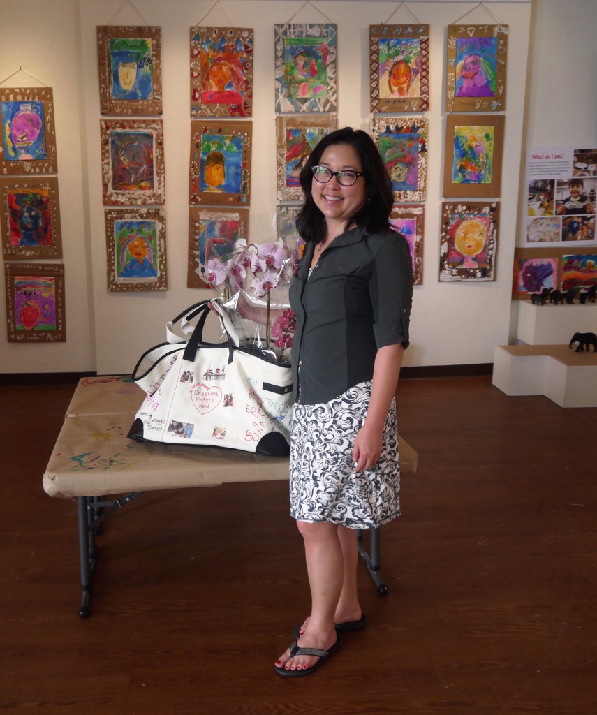 A beautiful gift from Laurel Dell for Naomi Tamura and the Creative HeArts Fund